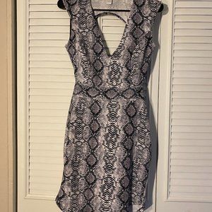 Backless Snakeskin Dress